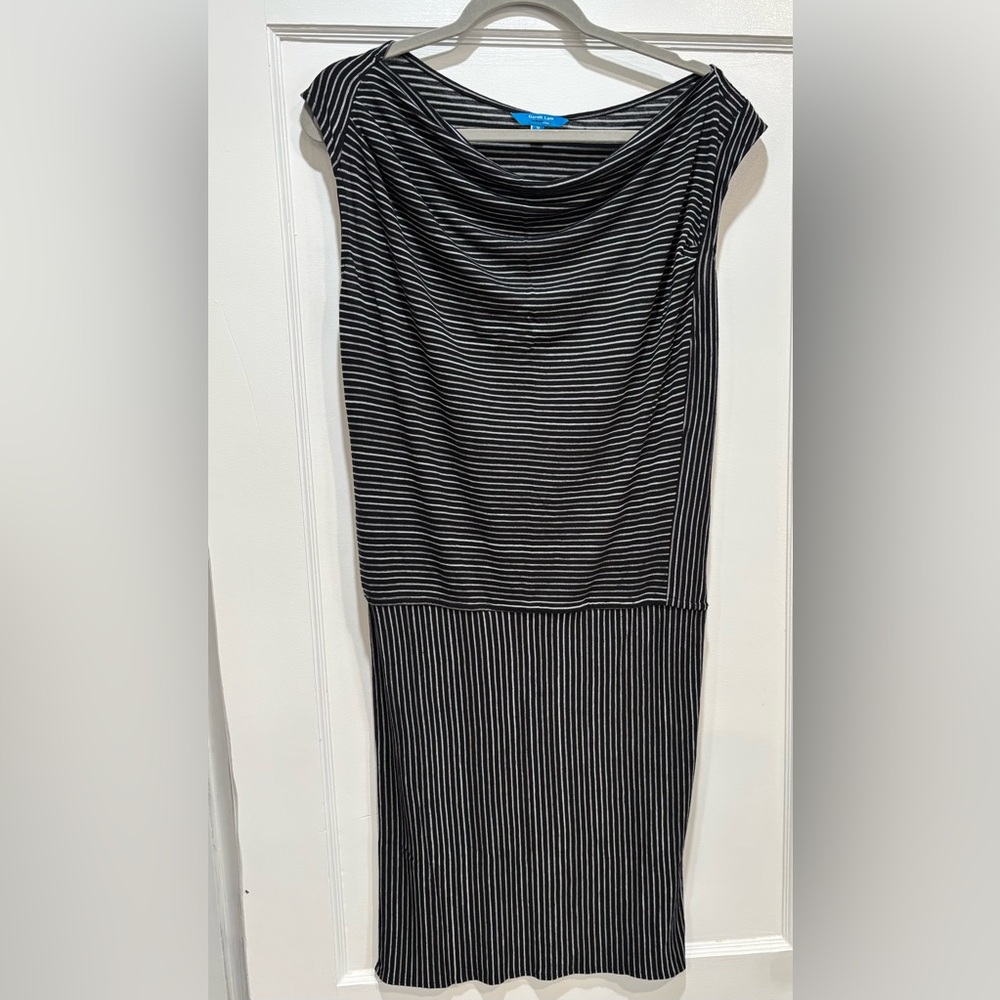 Striped Black and White Dress